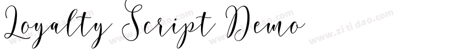 Loyalty Script Demo字体转换